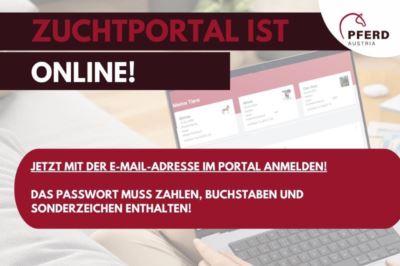 Mehr zu: Das Zuchtportal ist ONLINE !